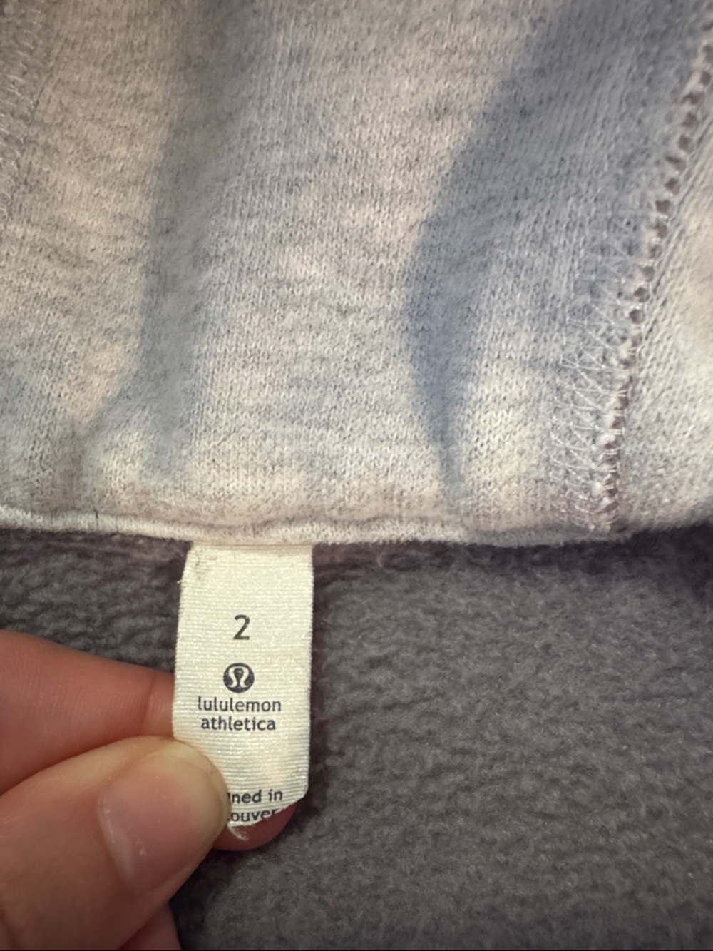 lululemon athletica Gray and Yellow Hooded Zip Sweater - Picture 3 of 4